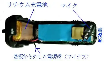 ZZCPミニ無線カメラの内部