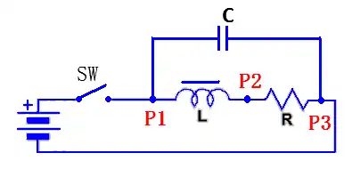 電磁石の等価回路の図