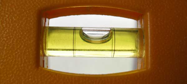 ガラス管水準器の写真