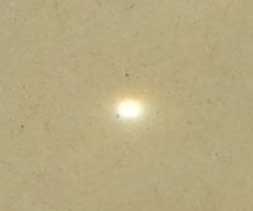 ルーペで結像させた太陽像 球面収差