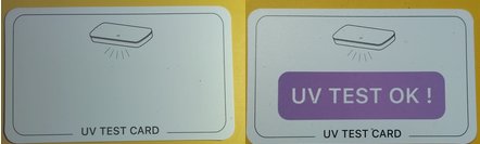 UV TEST CARD
