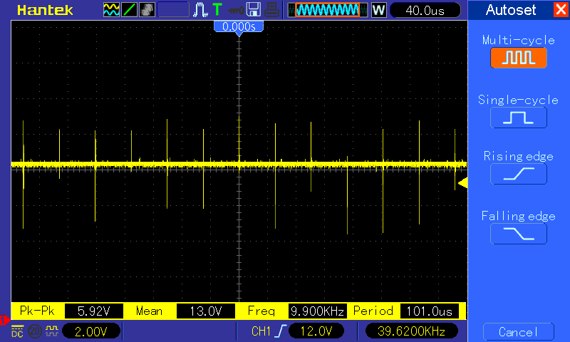 Remix QIC-10 サンダーUP2のパルス波形