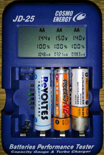 Batteries Performance Tester COSMO ENERGY JD-25