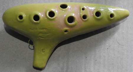 陶器製オカリナの写真