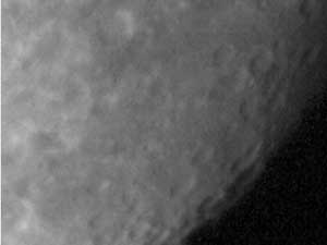 Webカメラで撮った月の写真