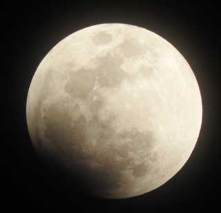 2018年1月31日 皆既月食の始まった時の写真