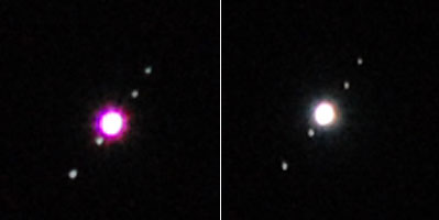 Ai Zoom-NIKKOR 80-200mmとSIGMA ZOOm 28-200mm UC で撮った木星の比較写真