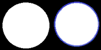 双眼鏡の色収差の確認法イメージ図その１