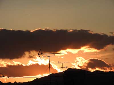 夕焼け雲の写真２０１７年１２月１９日